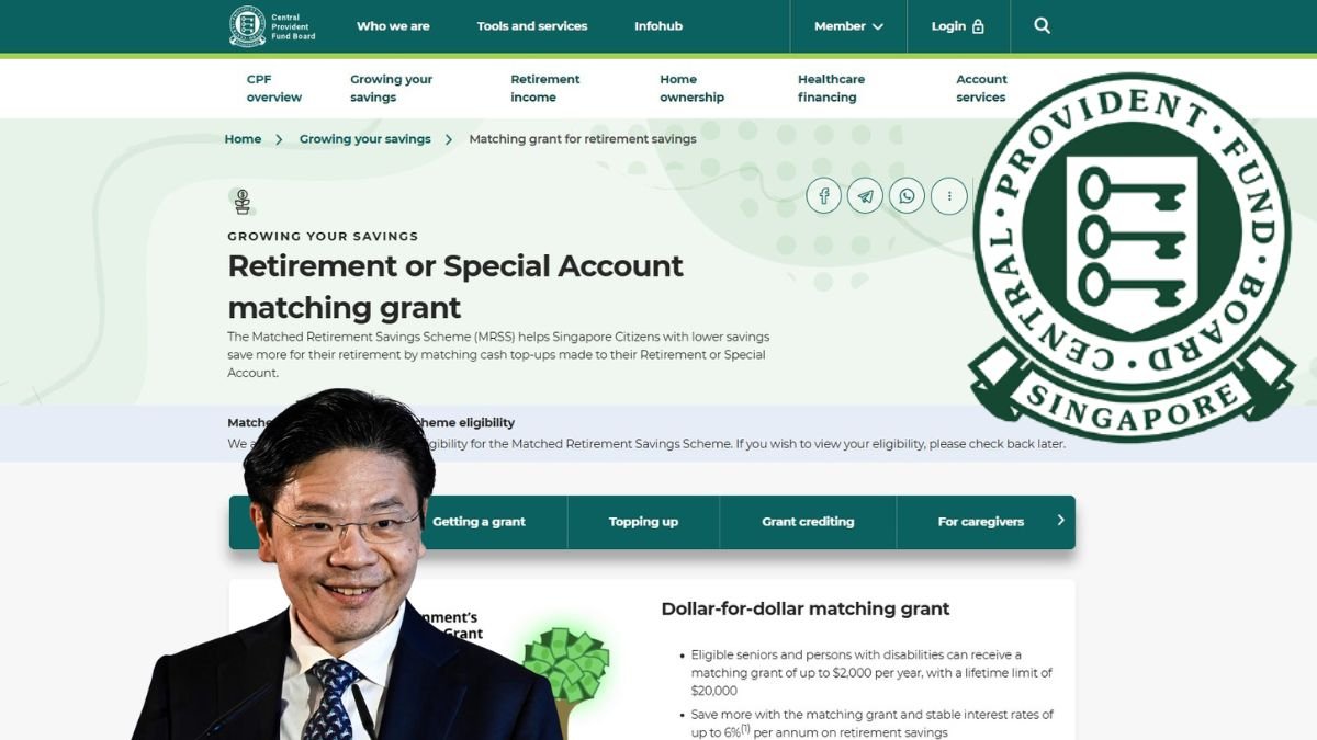 MRSS CPF Matching Grant Singapore